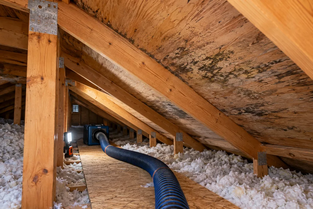 Attic Mold Remediation — illustrative restoration scene