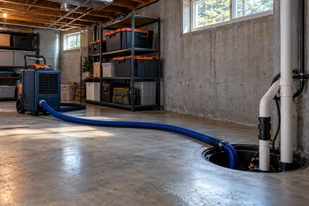 Basement Flood Cleanup — illustrative restoration scene